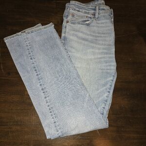 American Eagle slim straight light wash jeans